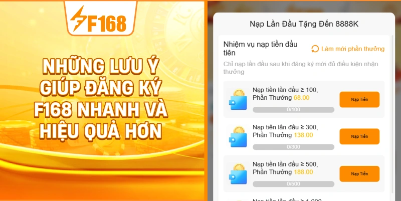 Những Lưu Ý Giúp Đăng Ký F168 Nhanh Và Hiệu Quả Hơn Những Lưu Ý Giúp Đăng Ký F168 Nhanh Và Hiệu Quả Hơn