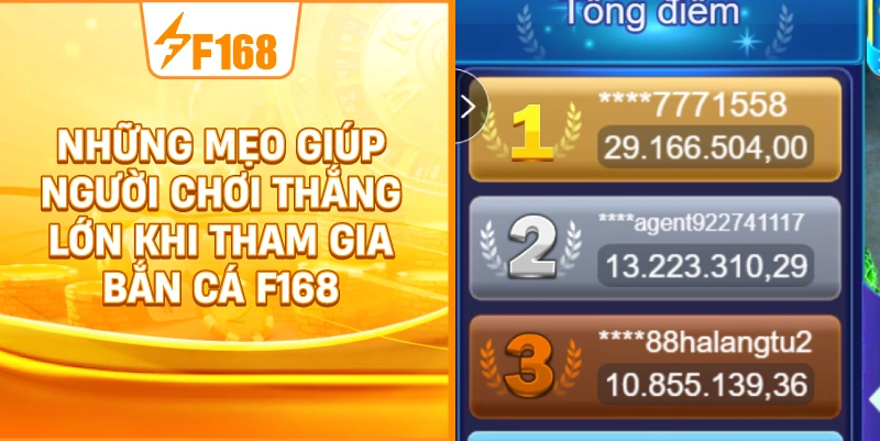 Những Mẹo Giúp Người Chơi Thắng Lớn Khi Tham Gia Bắn Cá F168 Những Mẹo Giúp Người Chơi Thắng Lớn Khi Tham Gia Bắn Cá F168