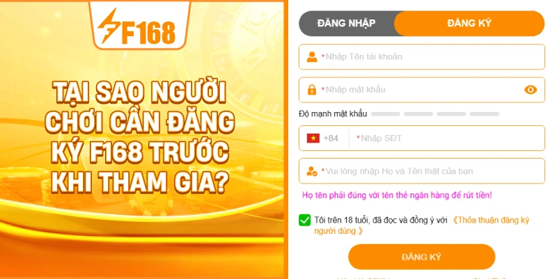 Tại Sao Người Chơi Cần Đăng Ký F168 Trước Khi Tham Gia? Tại Sao Người Chơi Cần Đăng Ký F168 Trước Khi Tham Gia?